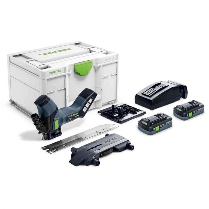Scie FESTOOL ISC 240 HPC 4,0 EBI-Plus Pour Matériaux Isolants - Avec 2 Batteries 18V 4.0 Ah, Chargeur, Systainer Et Lame - 576569
