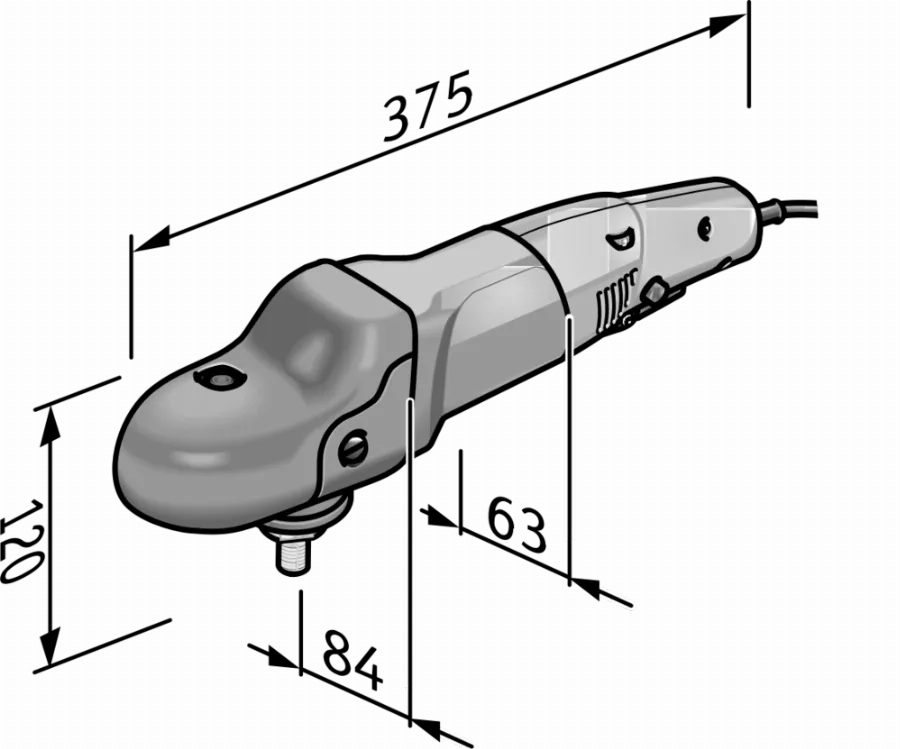 Polisseuse Ergonomique à Variateur De Vitesse PE 14-3 125 FLEX - 405813 – Image 2