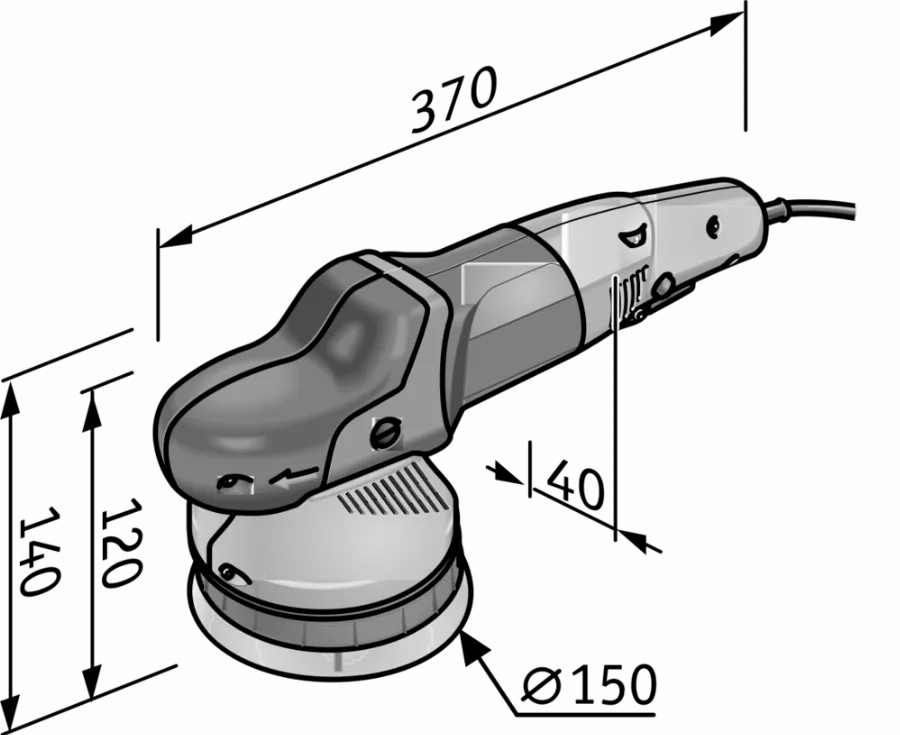 Polisseuse Excentrique XFE 7-15 Ø150 Mm FLEX - 418080 – Image 3