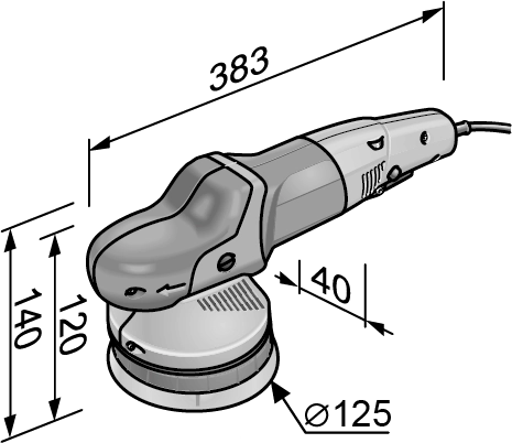 Polisseuse Orbitale à Entraînement Forcé XCE 10-8 125 P-Set FLEX - En L-Boxx Avec Accessoires - 447269 – Image 4